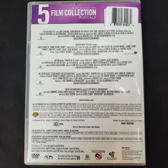 5 Film Collection: Musicals (Singin' in the Rain / The Music Man / Seven Brides - Picture 7 of 7